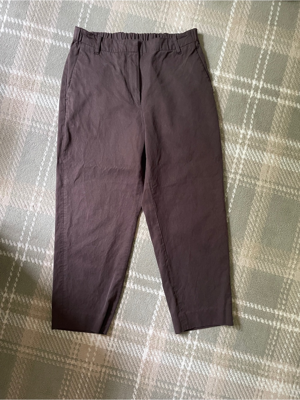 Banana Republic cotton Lyocell blend brown straight leg pants M